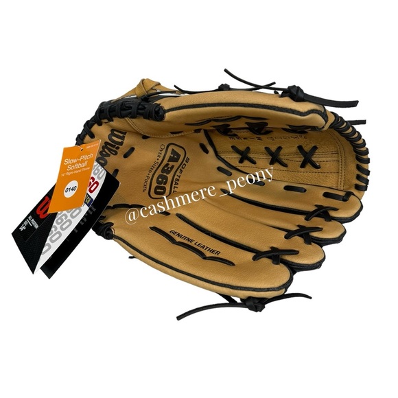NEW ~Wilson Pocket Leather 14” Softball Glove~ A0360-ES14 ~RHT Right Hand Throw - Picture 2 of 4
